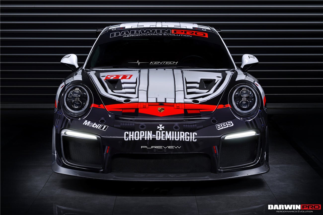 2016 - 2019 Porsche 911 991.2 Carrera &Targa 4 & 4S GT2RS Style Partial Carbon Fiber Front Bumper
